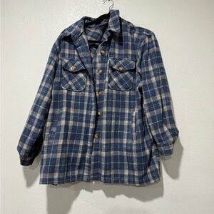 Blue Plaid Women's Jacket